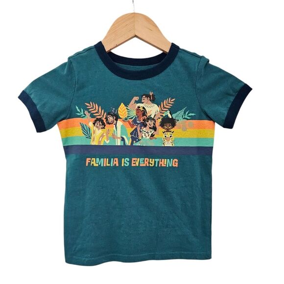 Disney Parks Exclusive Encanto Familia Is Everything Ringer Tee Youth Sz 4 NWOT - Picture 1 of 10